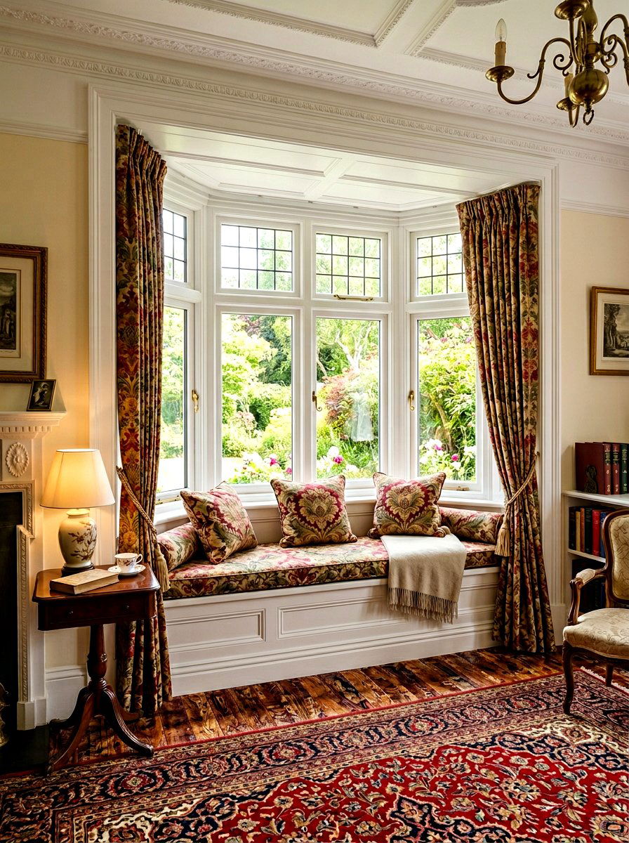 Traditional Window Seat - 30 bay window seating ideas