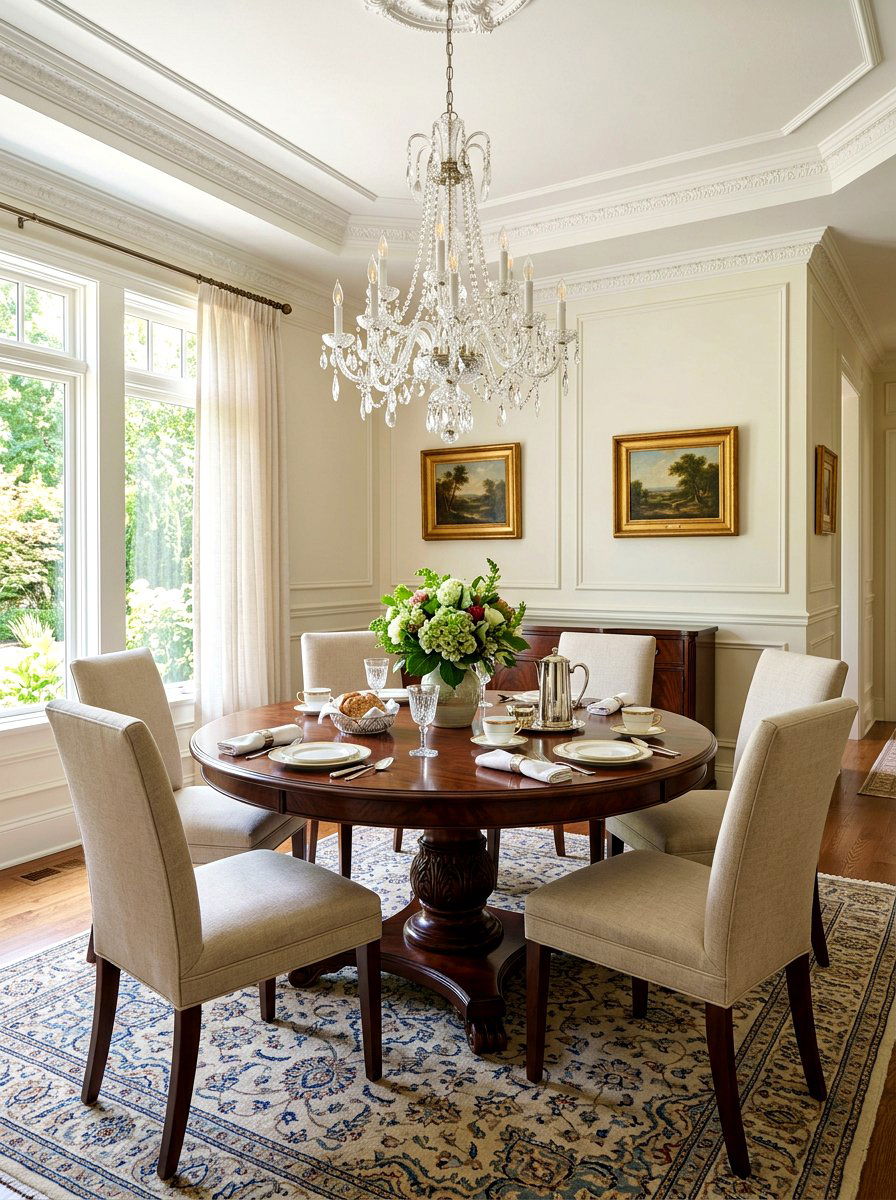 Traditional Wood Breakfast Table - 30 cozy breakfast corner ideas