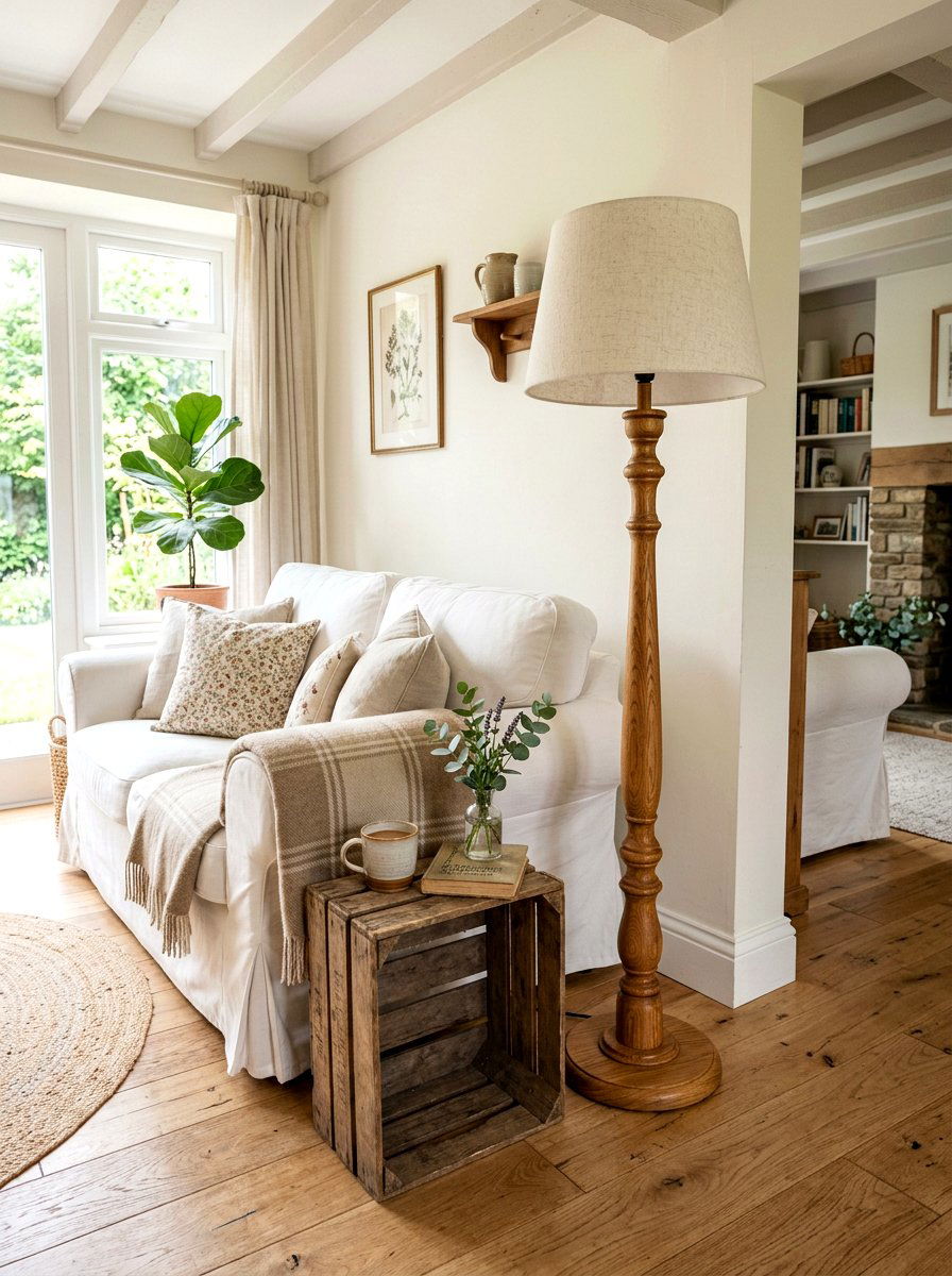Traditional Wood Floor Lamp - 30 floor lamp corner ideas