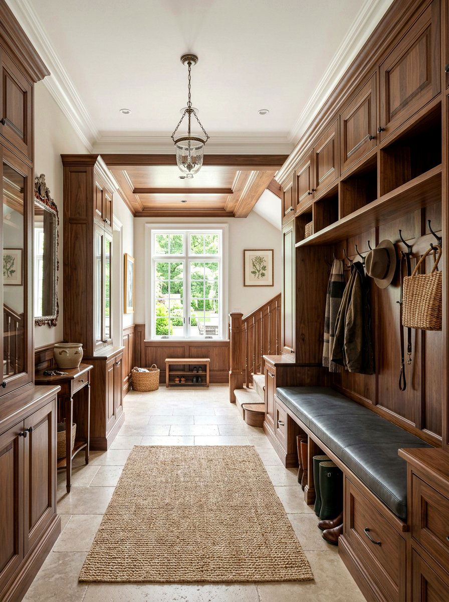 Traditional Wood Mudroom - 30 mudroom aesthetic ideas