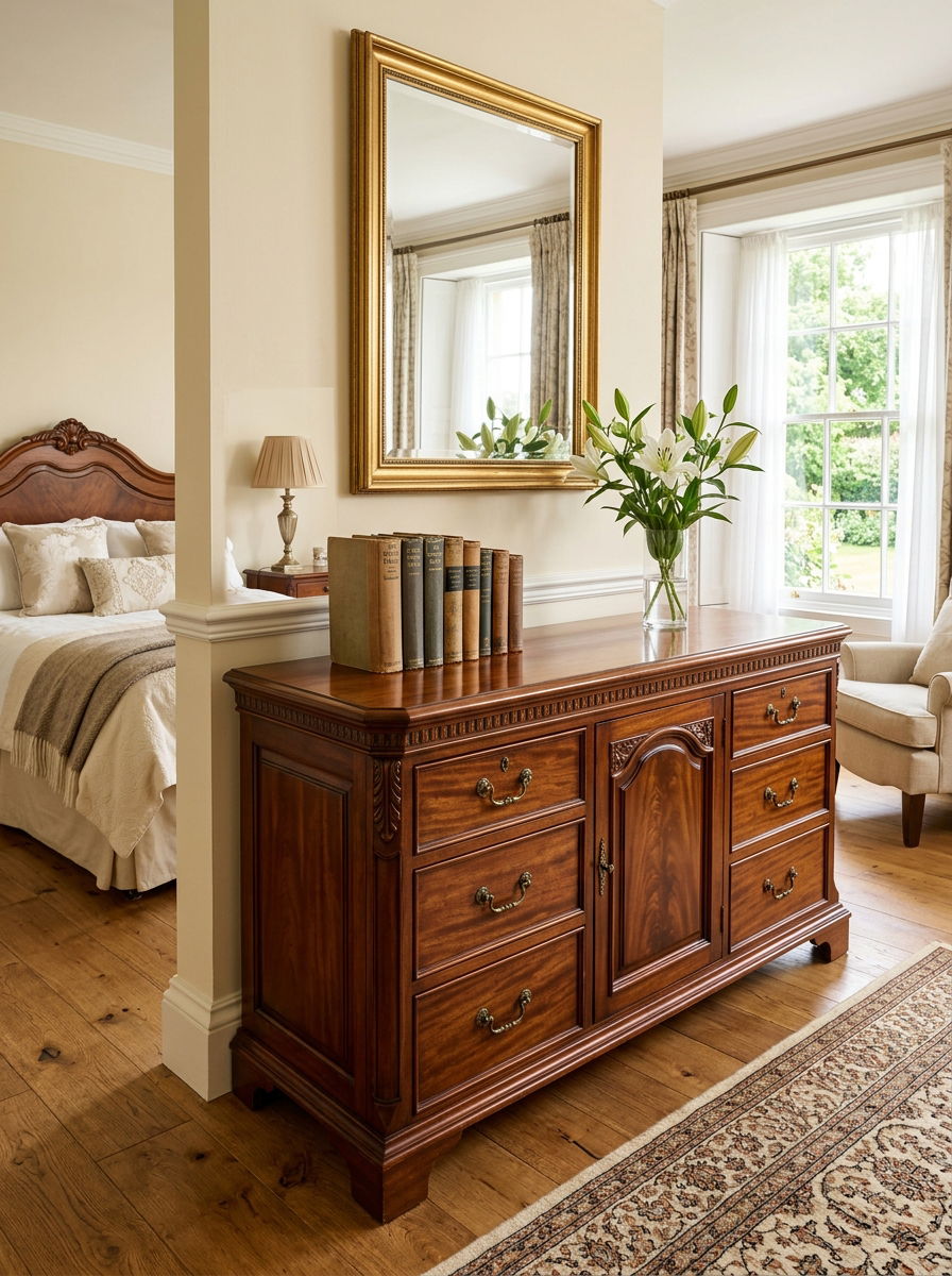 Traditional Wooden Dresser Bedroom - 30 heirloom bedroom decor ideas