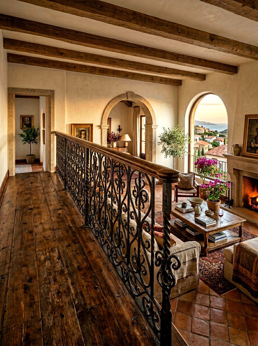 Traditional Wrought Iron Railing - 30 open loft railing ideas