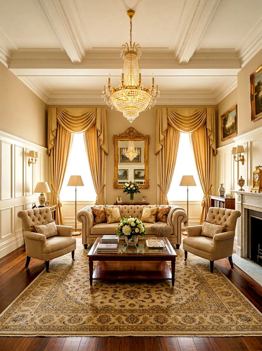 Traditional beige living room - 30 beige living room ideas