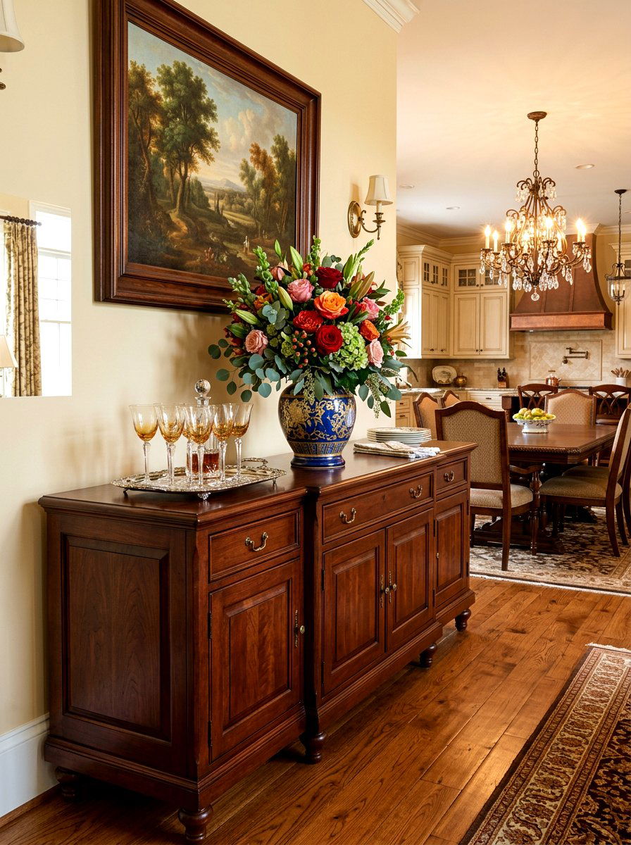 Traditional buffet dresser for dining kitchen - 30 dresser in kitchen ideas