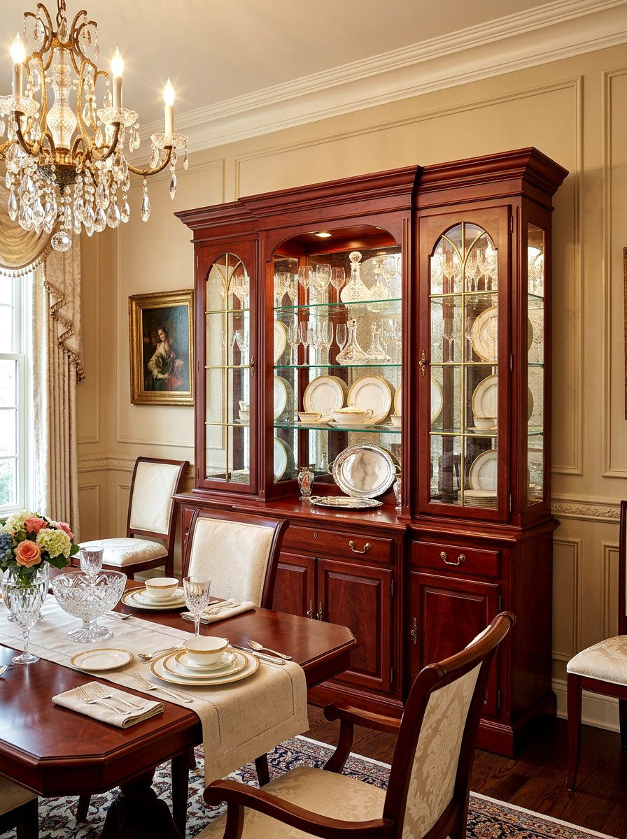 Traditional cherry hutch - 30 statement hutch dining ideas
