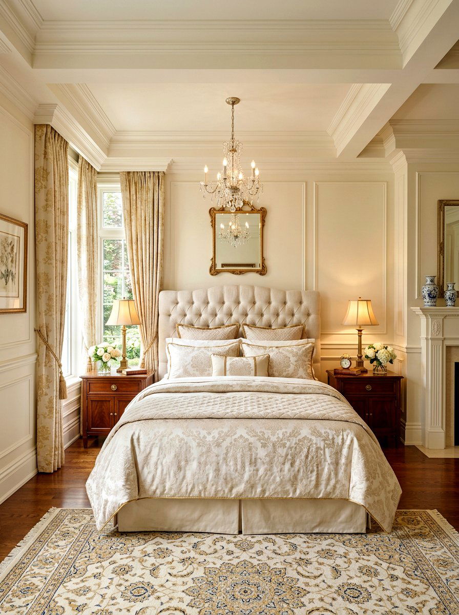 Traditional cream bedroom - 30 cream bedroom ideas