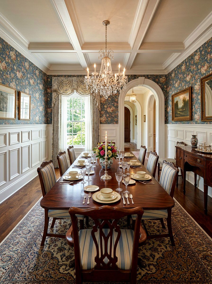 Traditional dining room wainscoting - 30 picture frame molding ideas