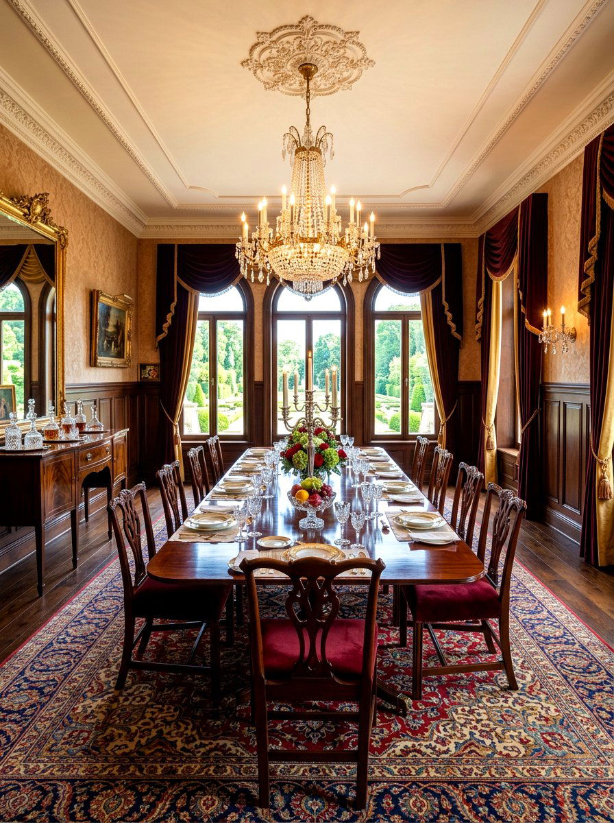 Traditional formal villa dining - 30 villa dining room ideas