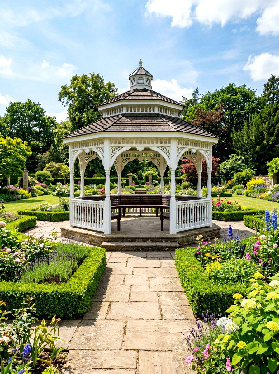 Traditional gazebo pavilion - 30 open air pavilion ideas