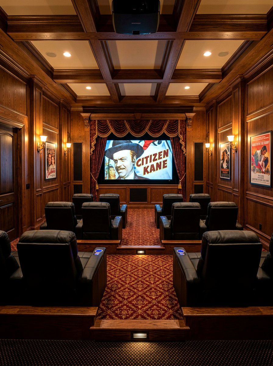 Traditional home theater - 30 movie room ideas