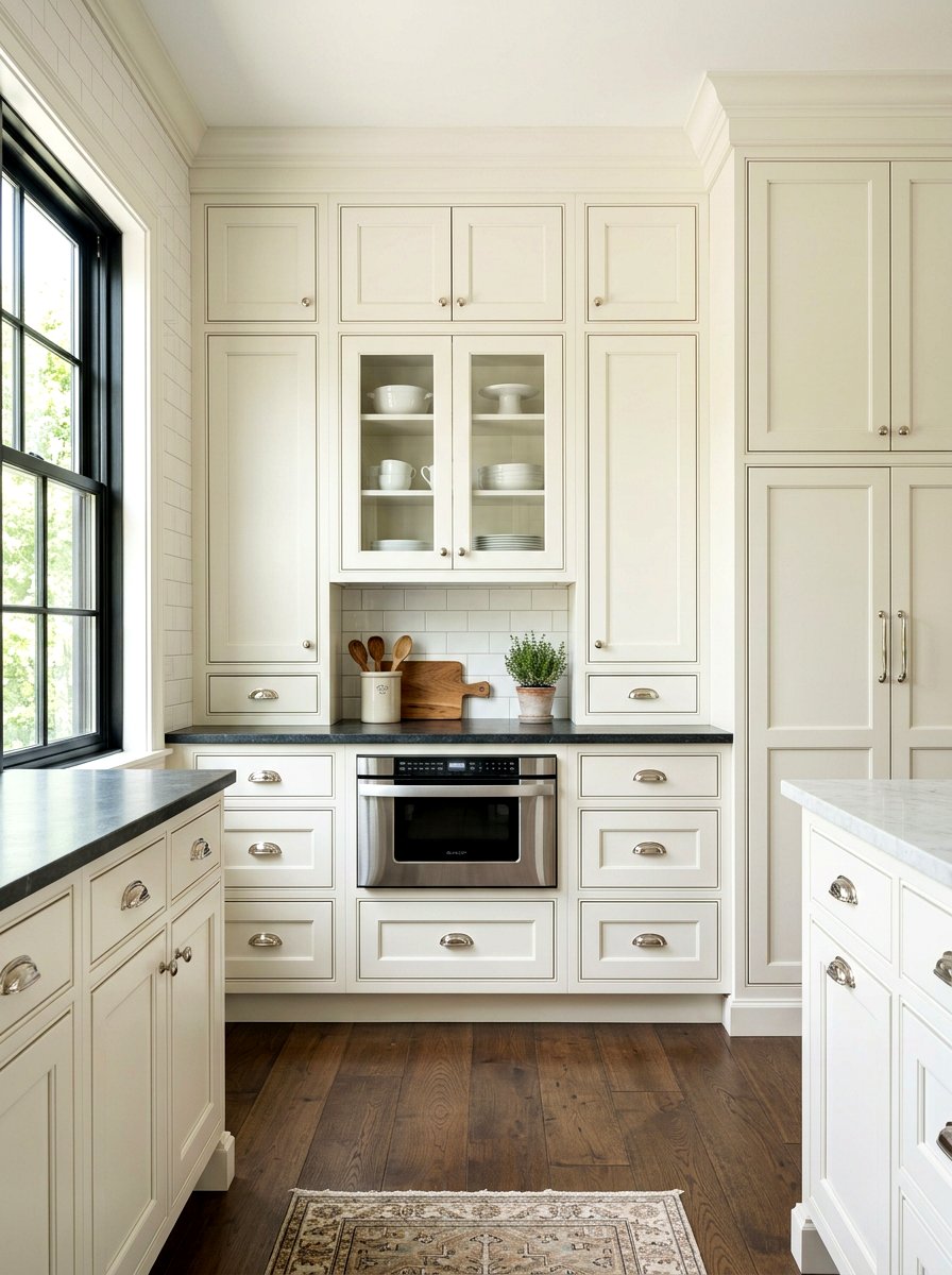Traditional inset cabinets - 30 drawer microwave ideas