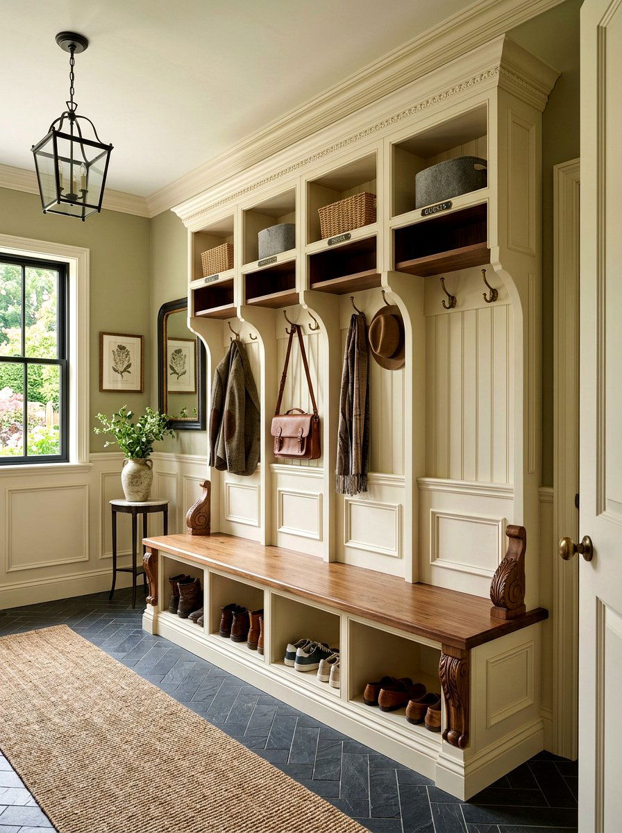 Traditional mudroom millwork - 30 designer mudroom ideas