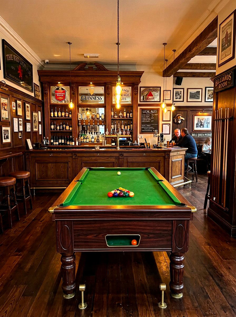 Traditional pub room - 30 billiards room ideas