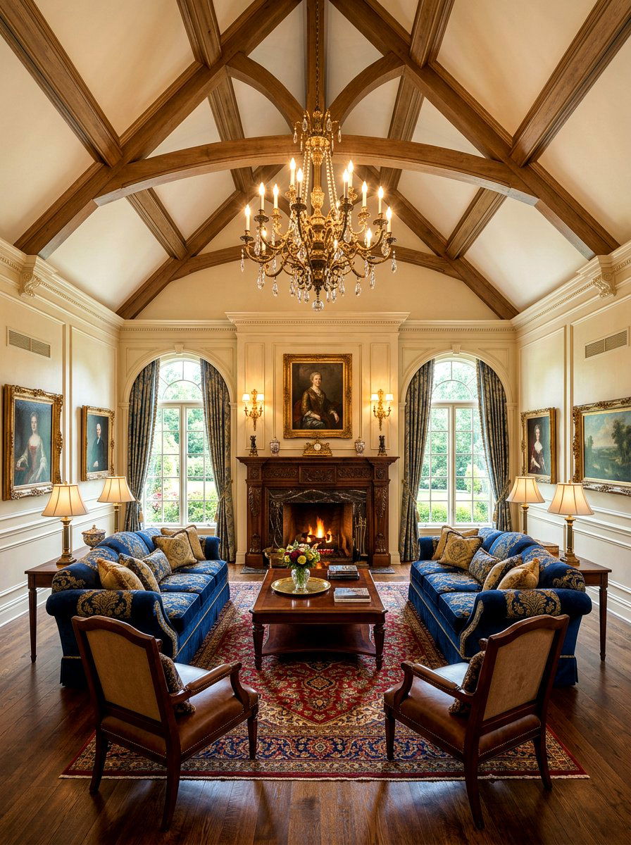 Traditional vaulted living room - 30 vaulted living room ideas