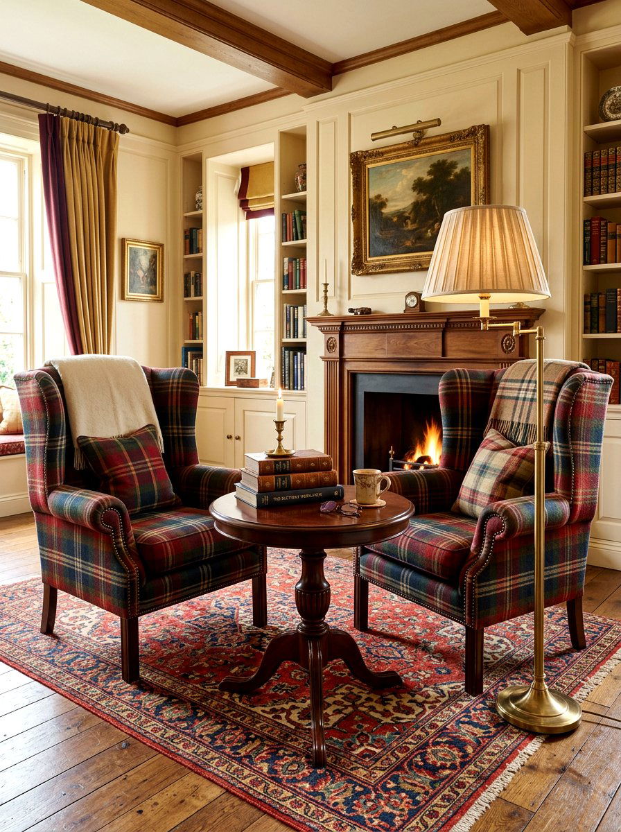 Traditional wingback chair corner - 30 bedroom breakfast nook ideas