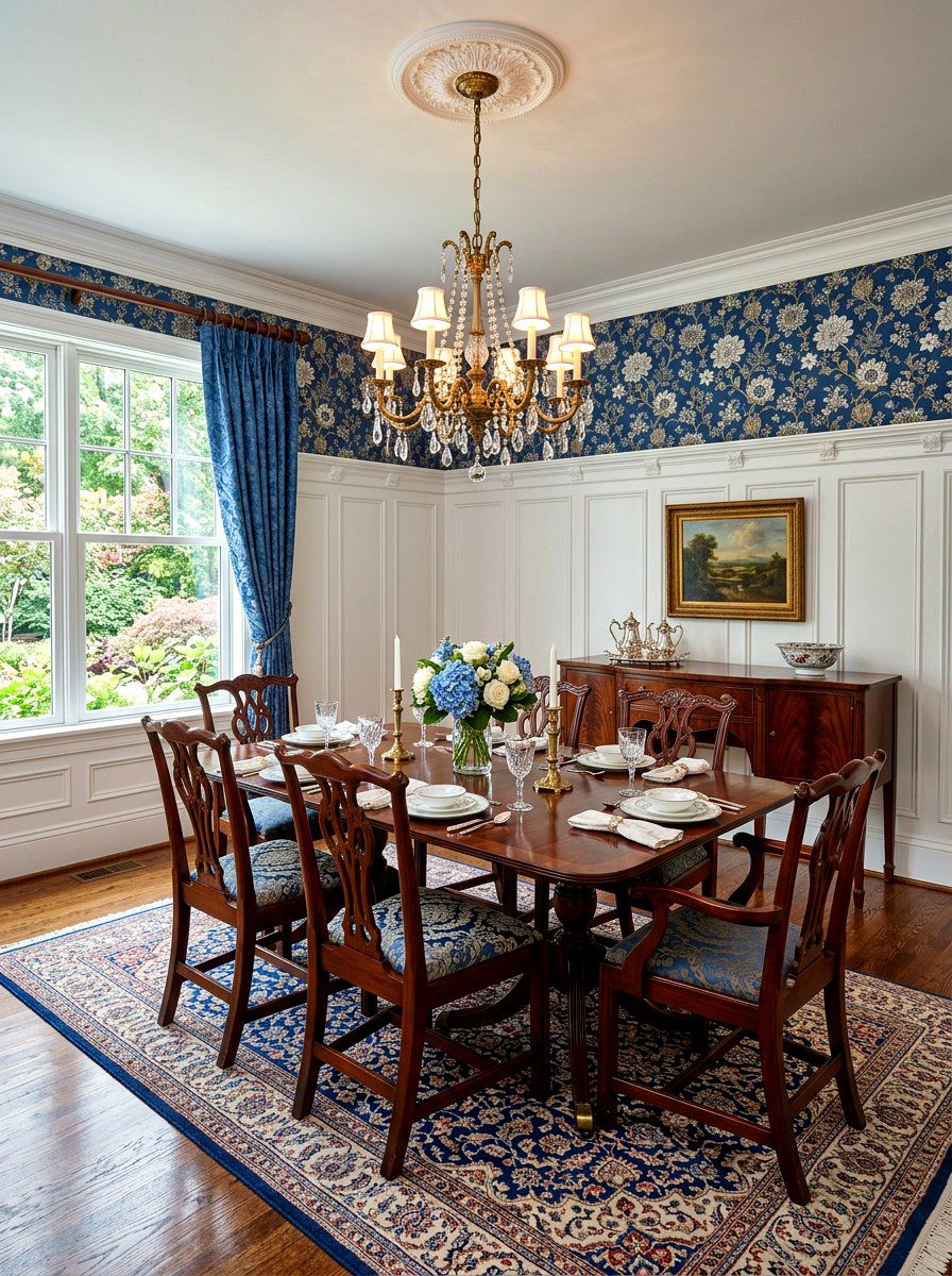 Traditional wood wainscoting - 30 dining room wall molding ideas