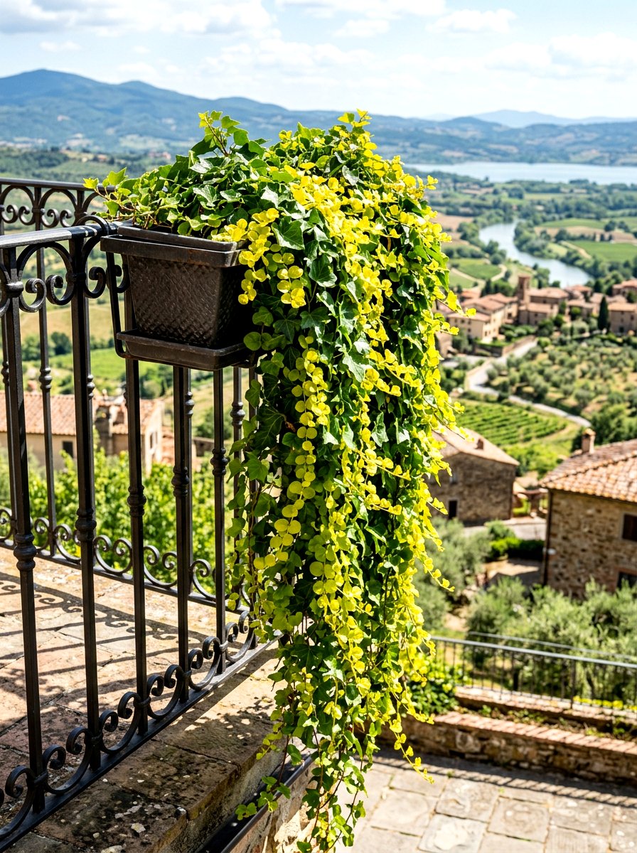 Trailing Vine Railing Planter - 30 railing planter box ideas