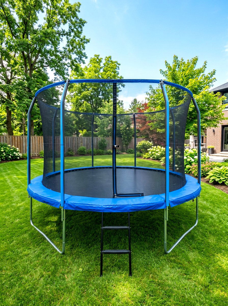 Trampoline for backyard - 30 kids backyard play area ideas