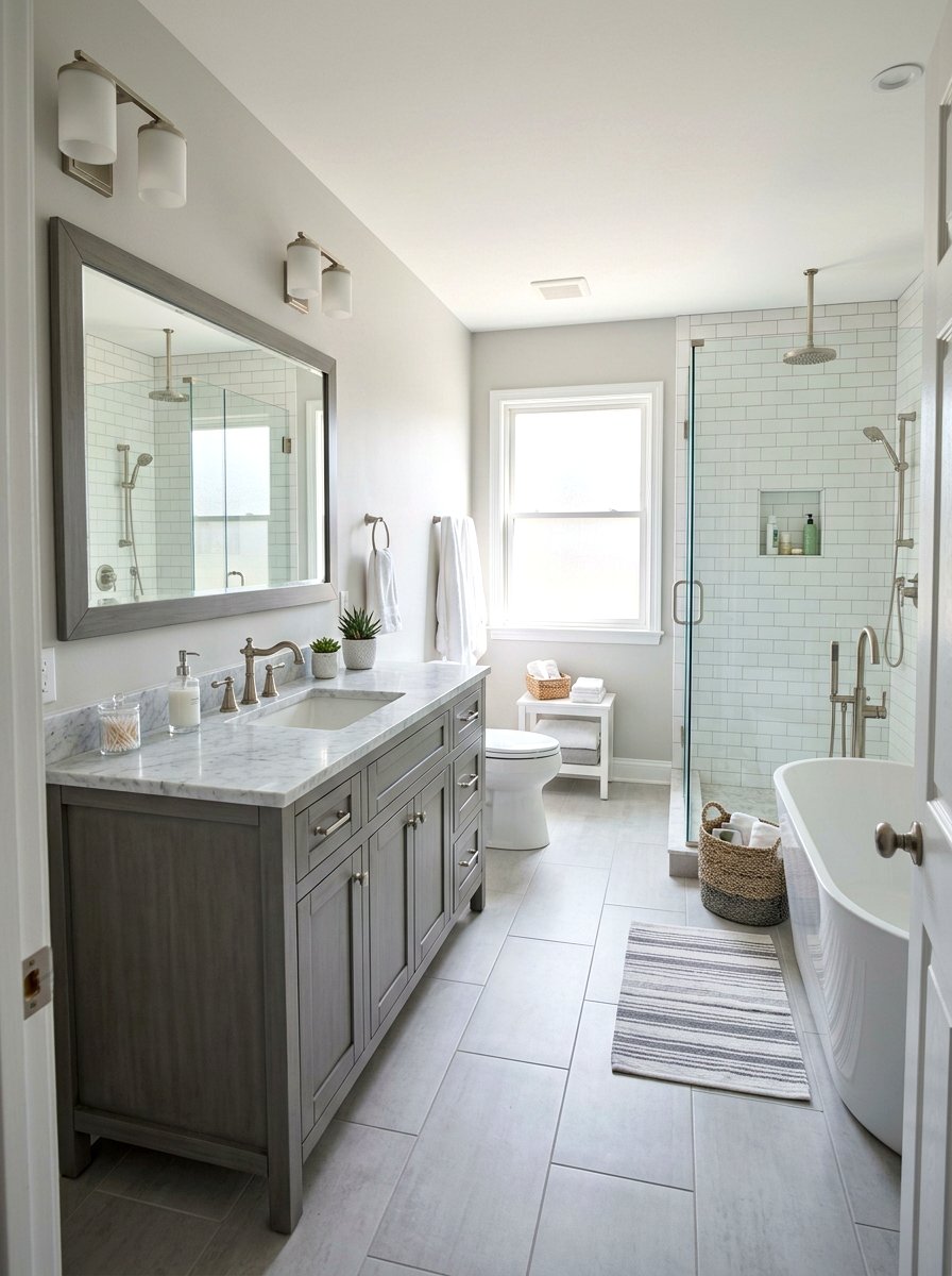 Transitional Bathroom Bridge Faucet - 30 bridge faucet bathroom ideas