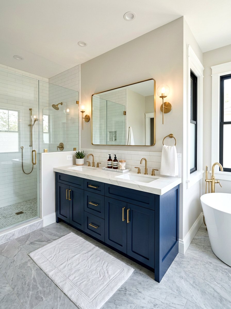 Transitional Bathroom Vanity - 30 transitional decor ideas