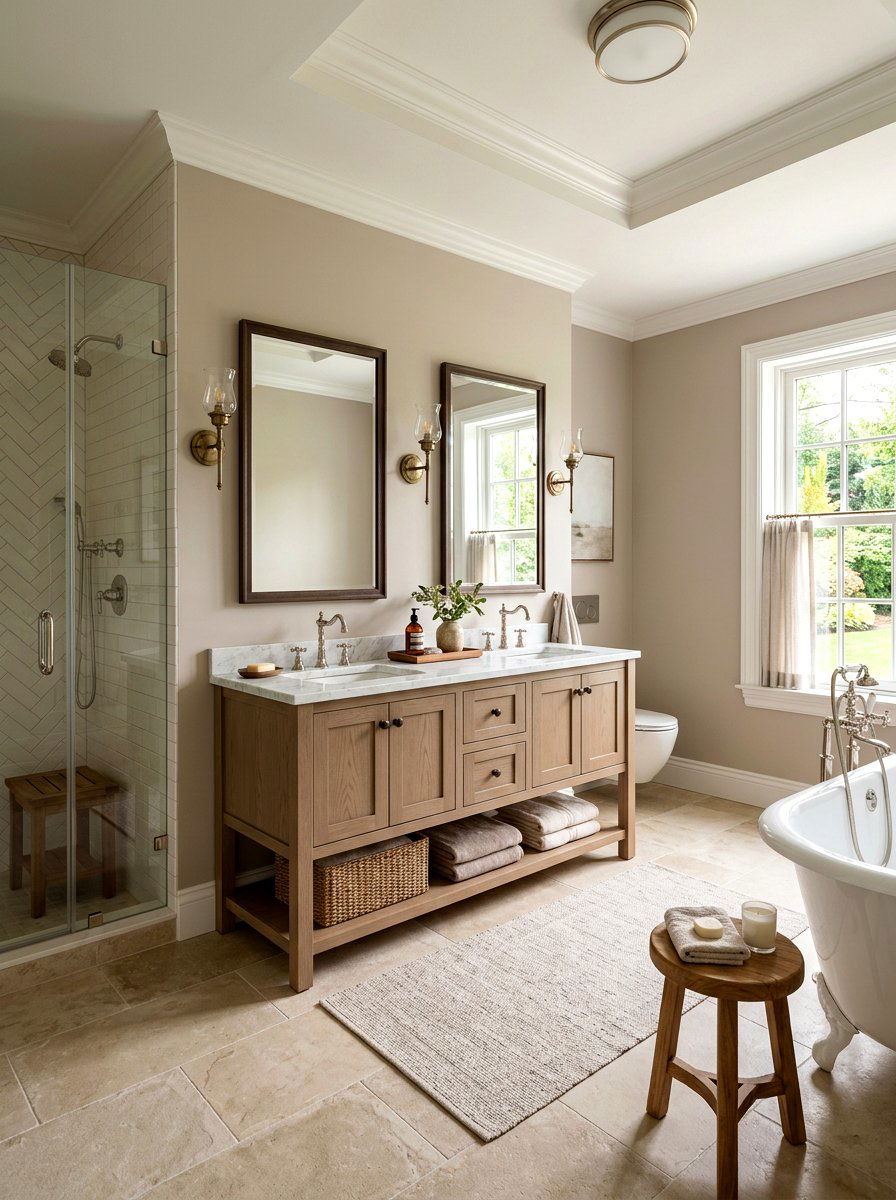 Transitional Bathroom - 30 neutral bathroom ideas