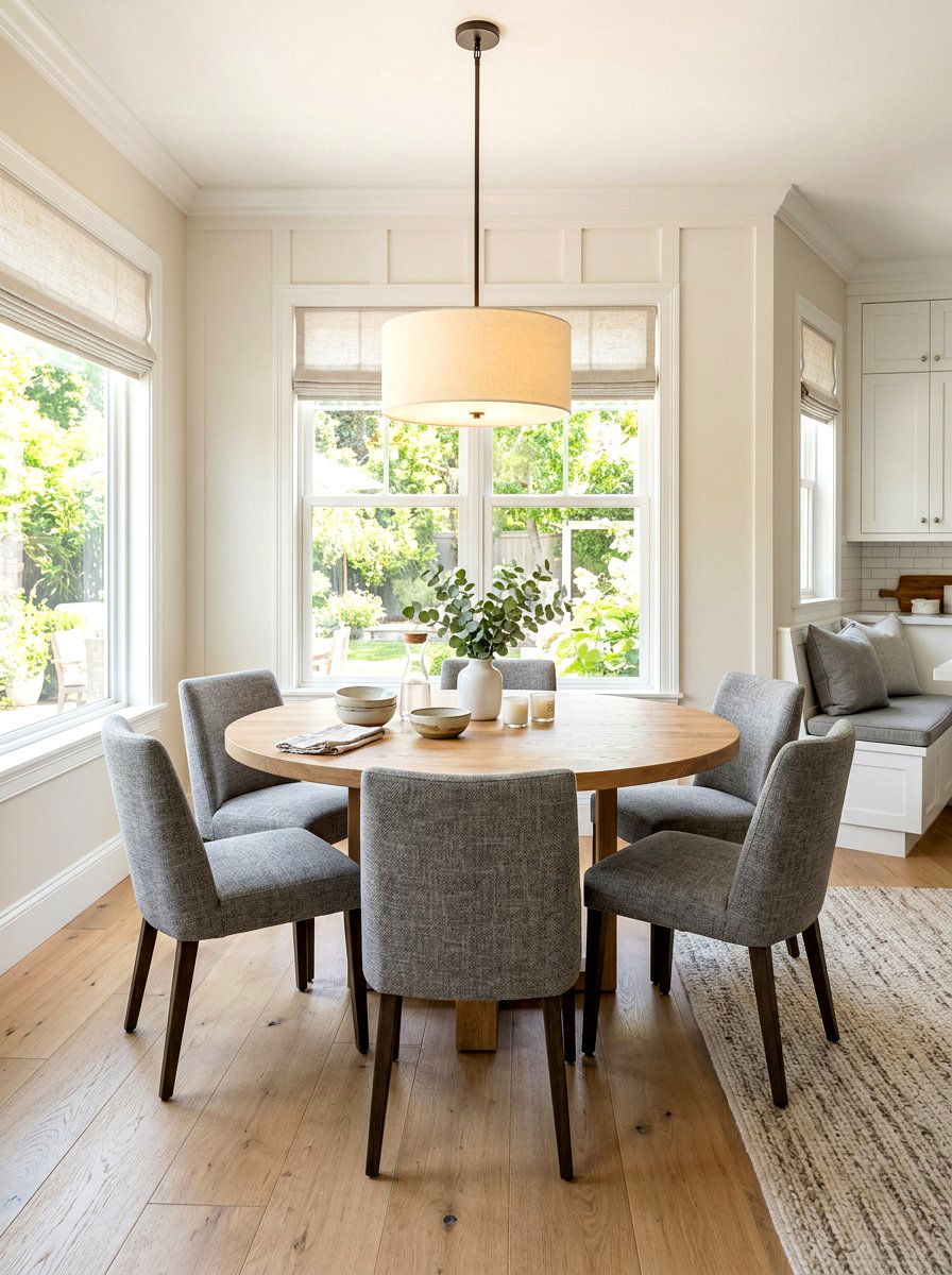 Transitional Breakfast Space - 30 cozy breakfast corner ideas