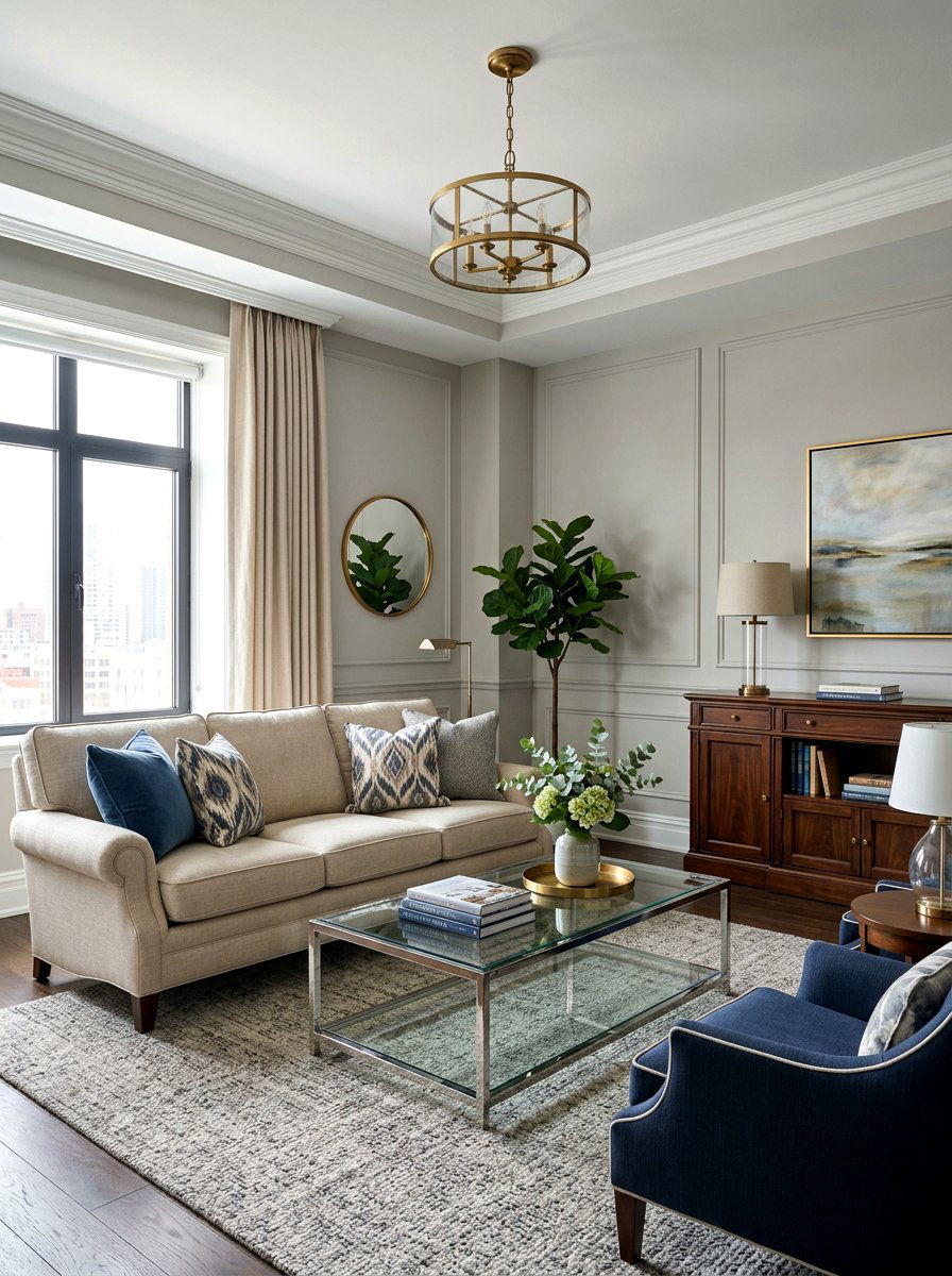 Transitional Condo Living Room - 30 condo living room ideas