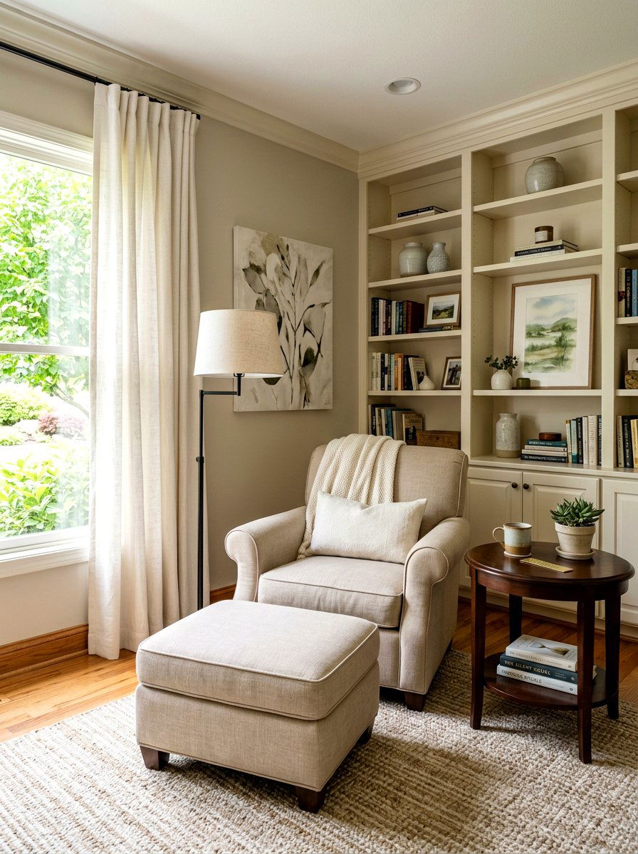 Transitional Den Reading Room - 30 den decorating ideas