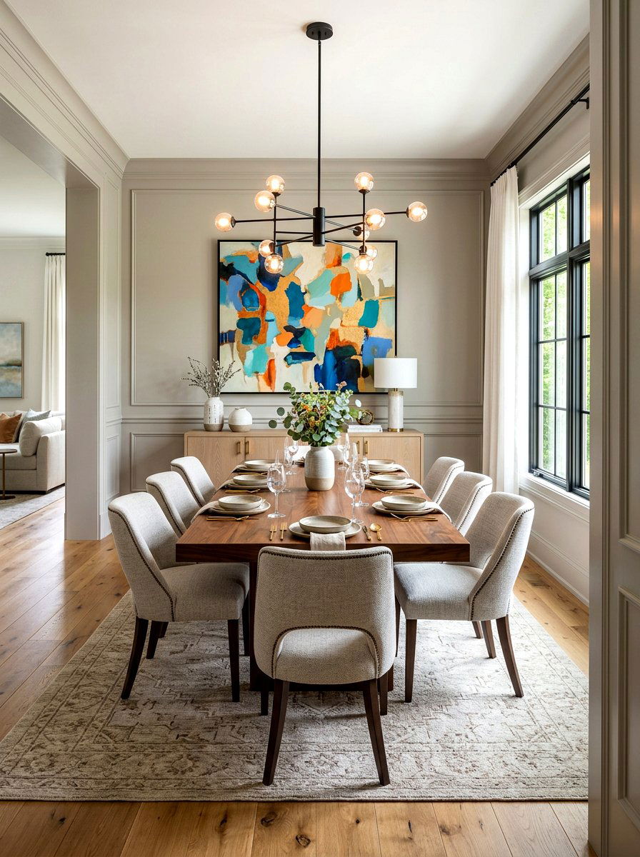 Transitional Dining Area - 30 unoptimized cozy home ideas
