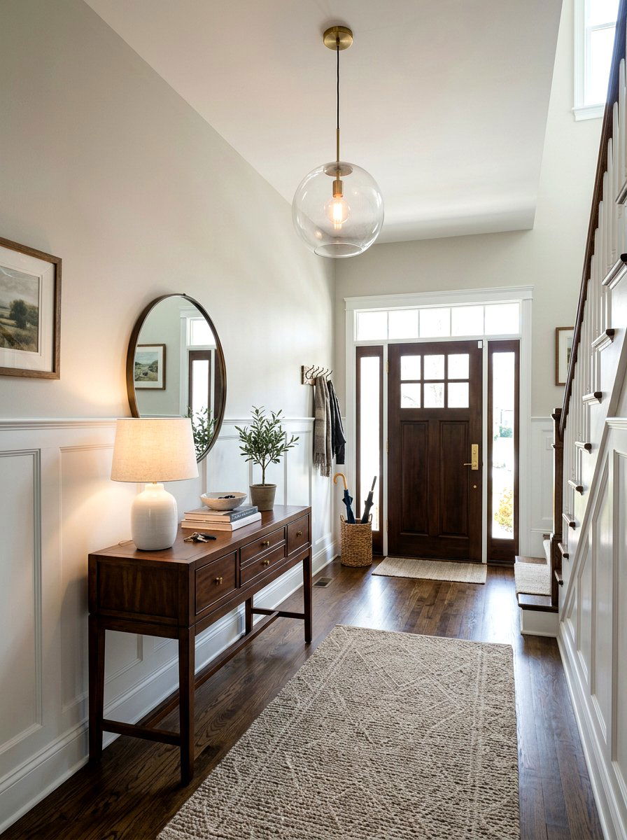 Transitional Entryway Style - 30 luxury entryway styling ideas