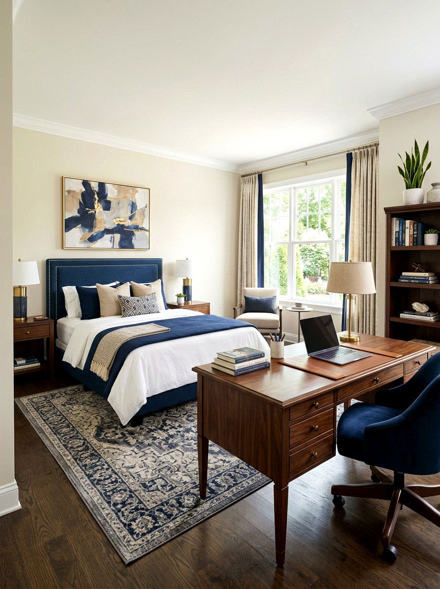 Transitional Guest Room Office - 30 guest room office ideas