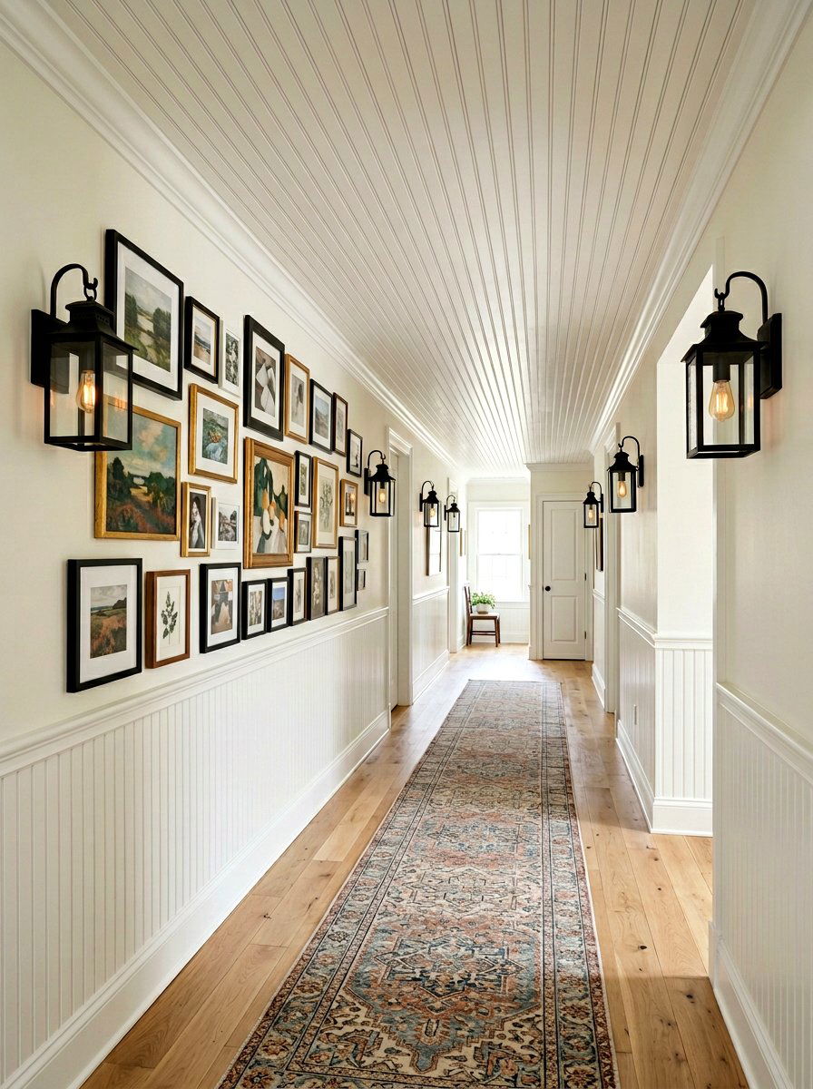 Transitional Hallway Beadboard - 30 beadboard ceiling ideas