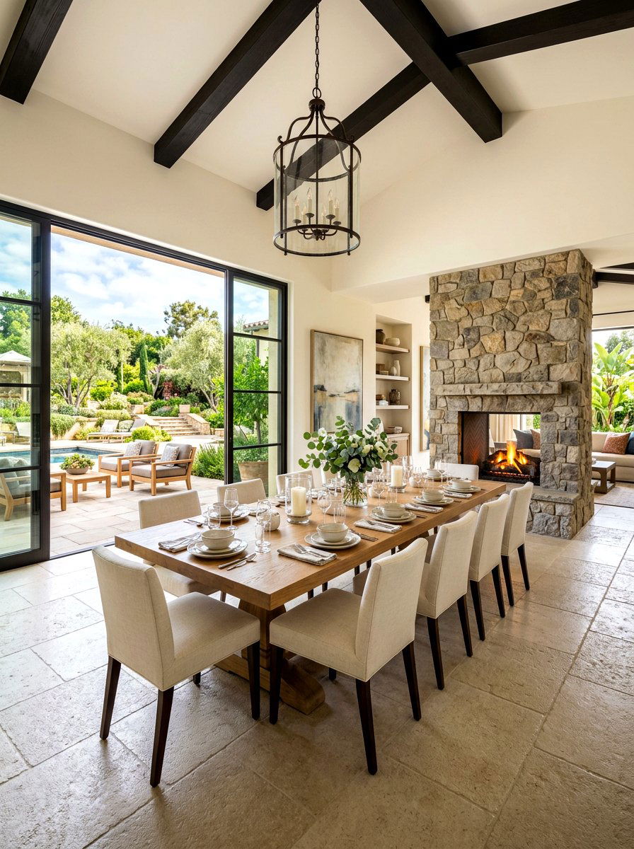 Transitional Indoor Outdoor Dining - 30 indoor outdoor breakfast room ideas