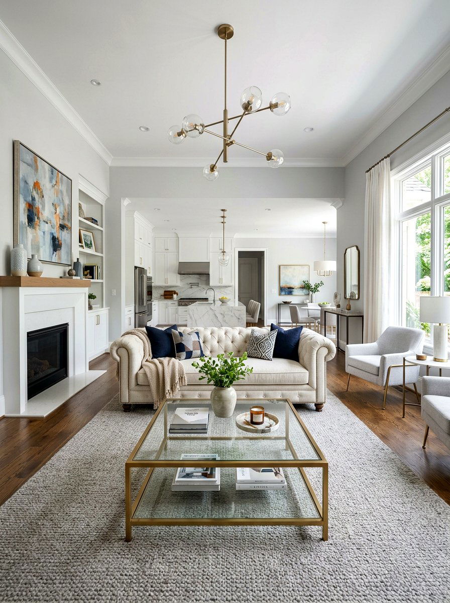 Transitional Keeping Room - 30 keeping room ideas