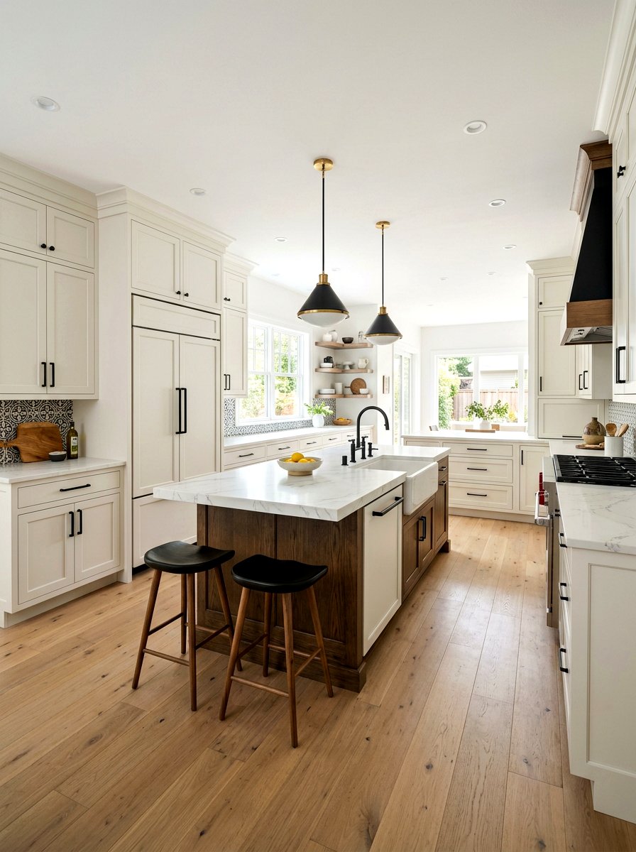 Transitional Kitchen Style - 30 panel ready kitchen ideas
