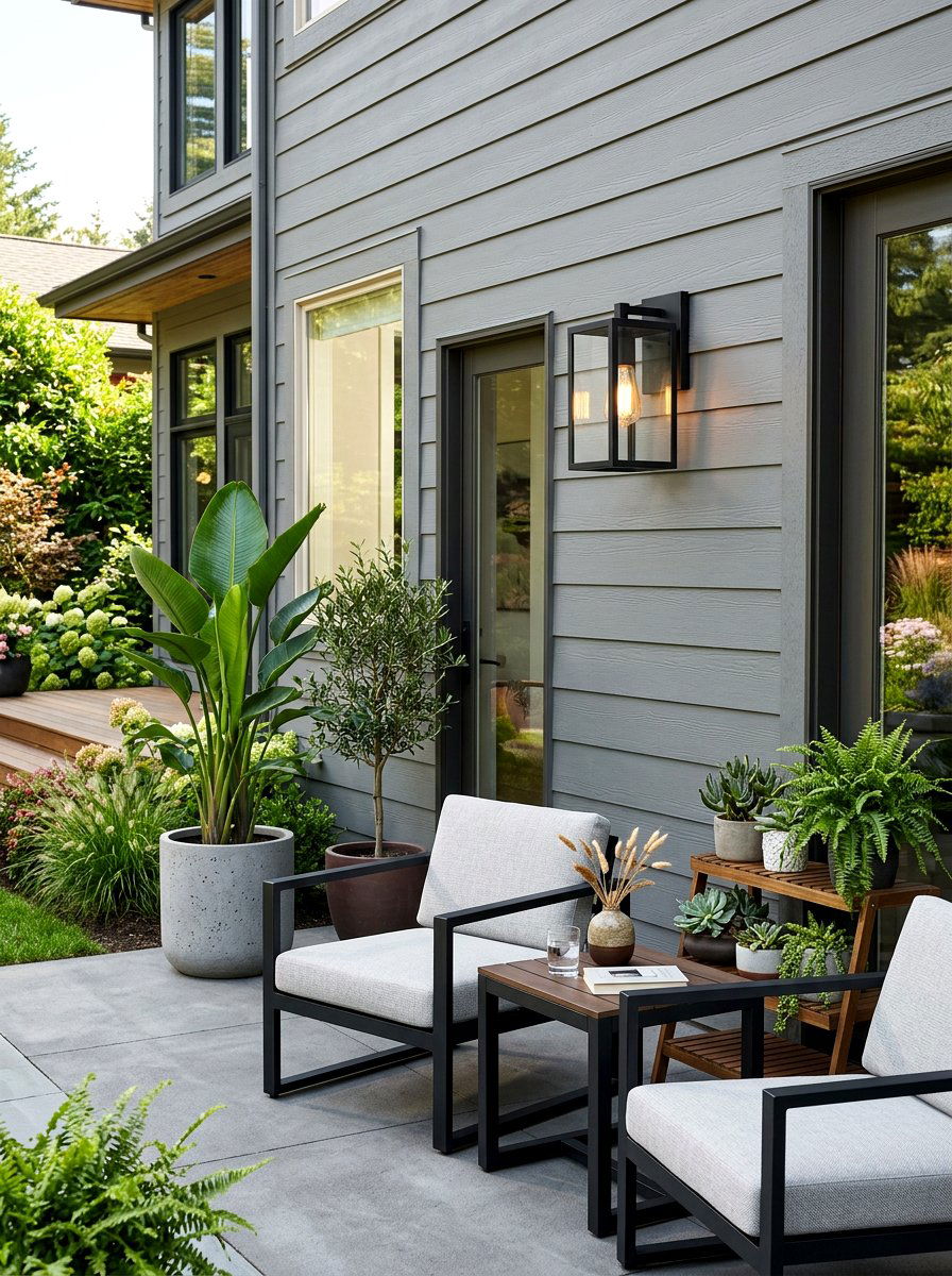 Transitional Lantern - 30 outdoor entry lighting ideas