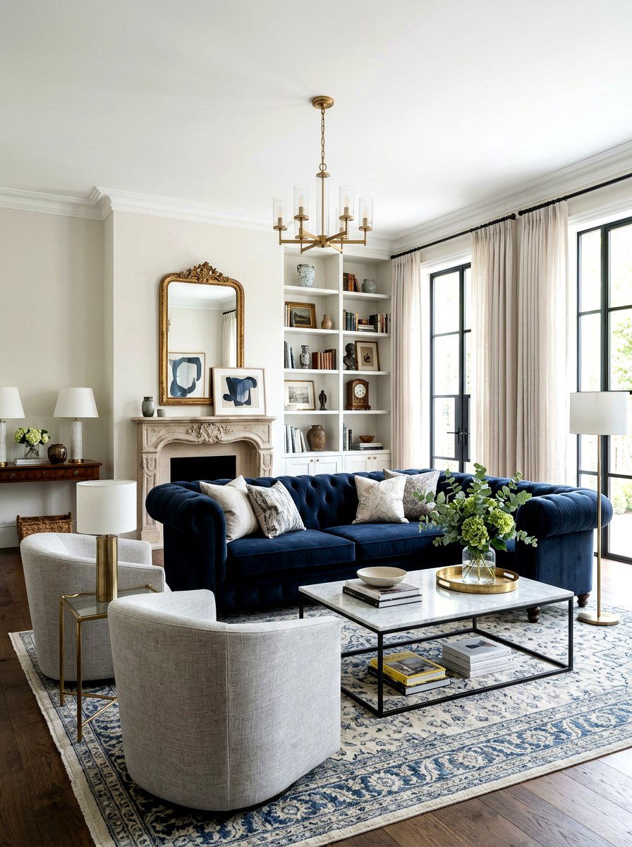Transitional Living Room - 30 viral living room decor ideas