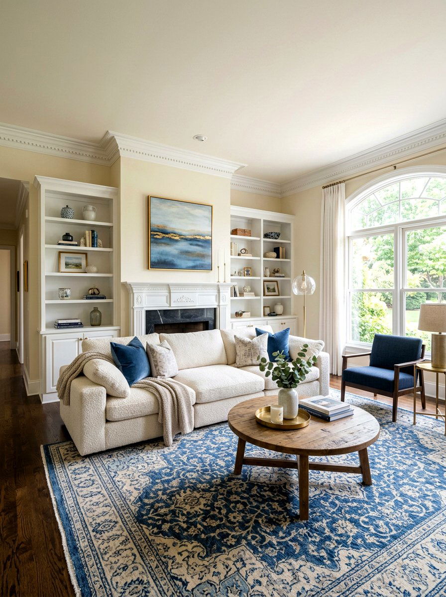Transitional Living Room - 30 cloud couch living room ideas