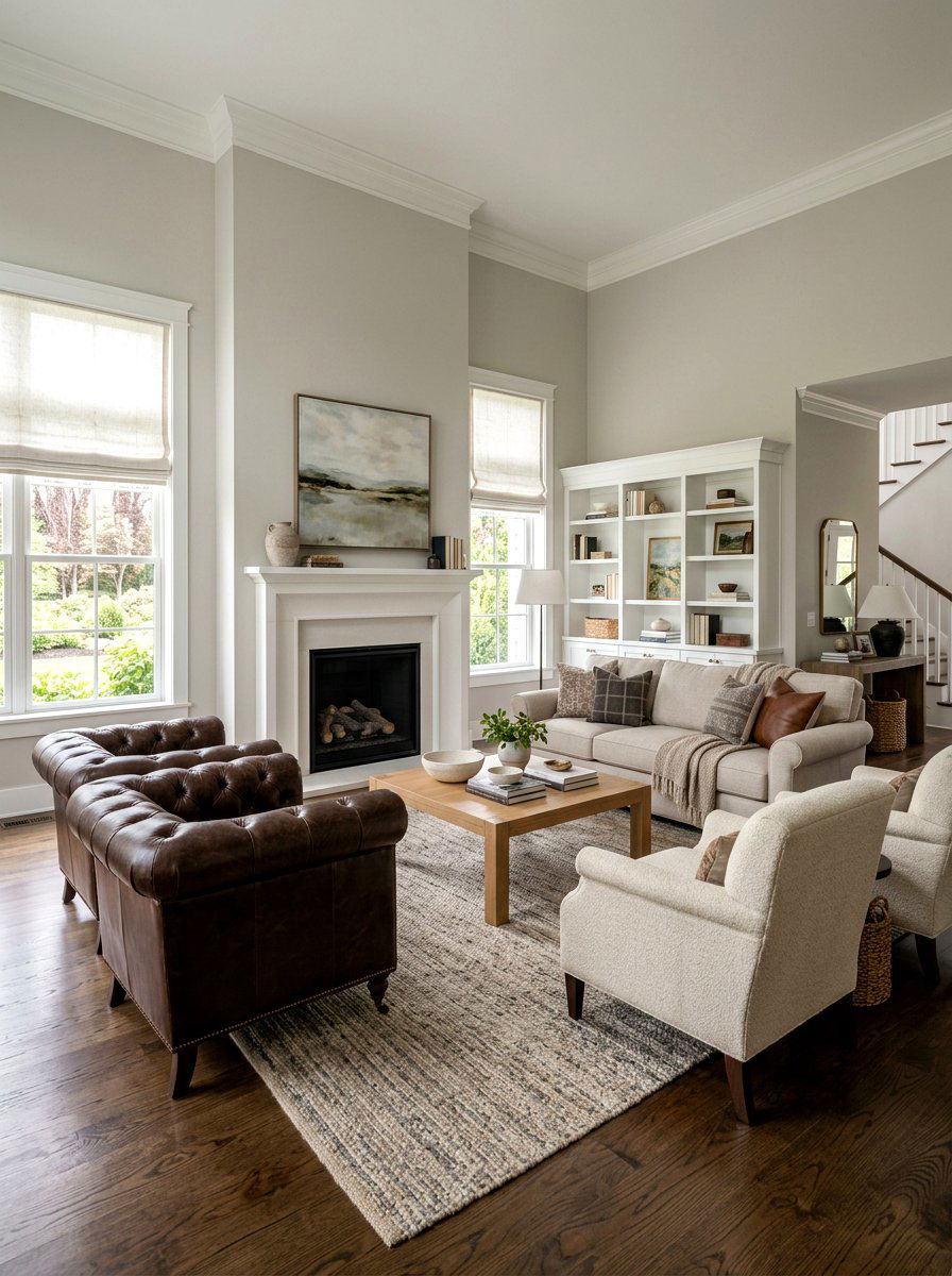 Transitional Living Room - 30 European villa living room ideas