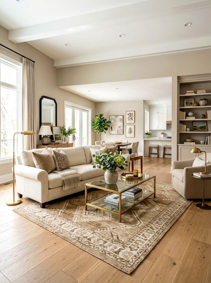 Transitional Living Room Style - 30 L shaped living room ideas