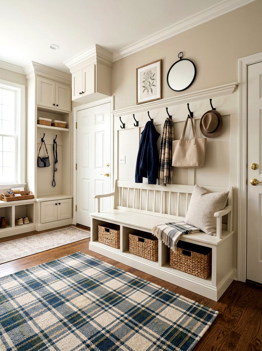 Transitional Mudroom Area - 30 small mudroom ideas