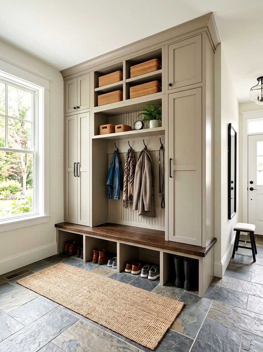 Transitional Mudroom Locker - 30 mudroom locker ideas