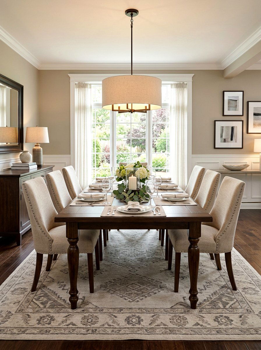 Transitional Neutral Dining - 30 formal dining room ideas