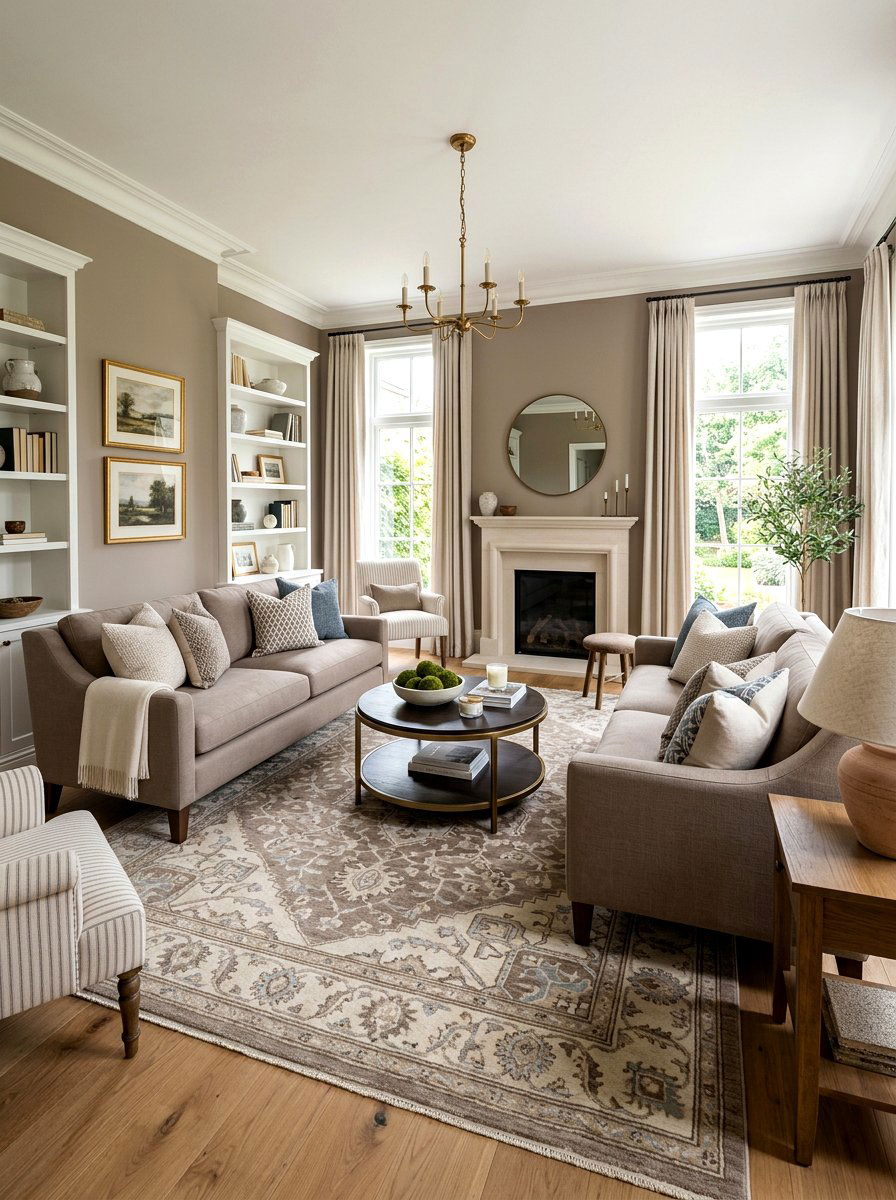 Transitional Neutral Twin Sofas - 30 twin sofa living room ideas