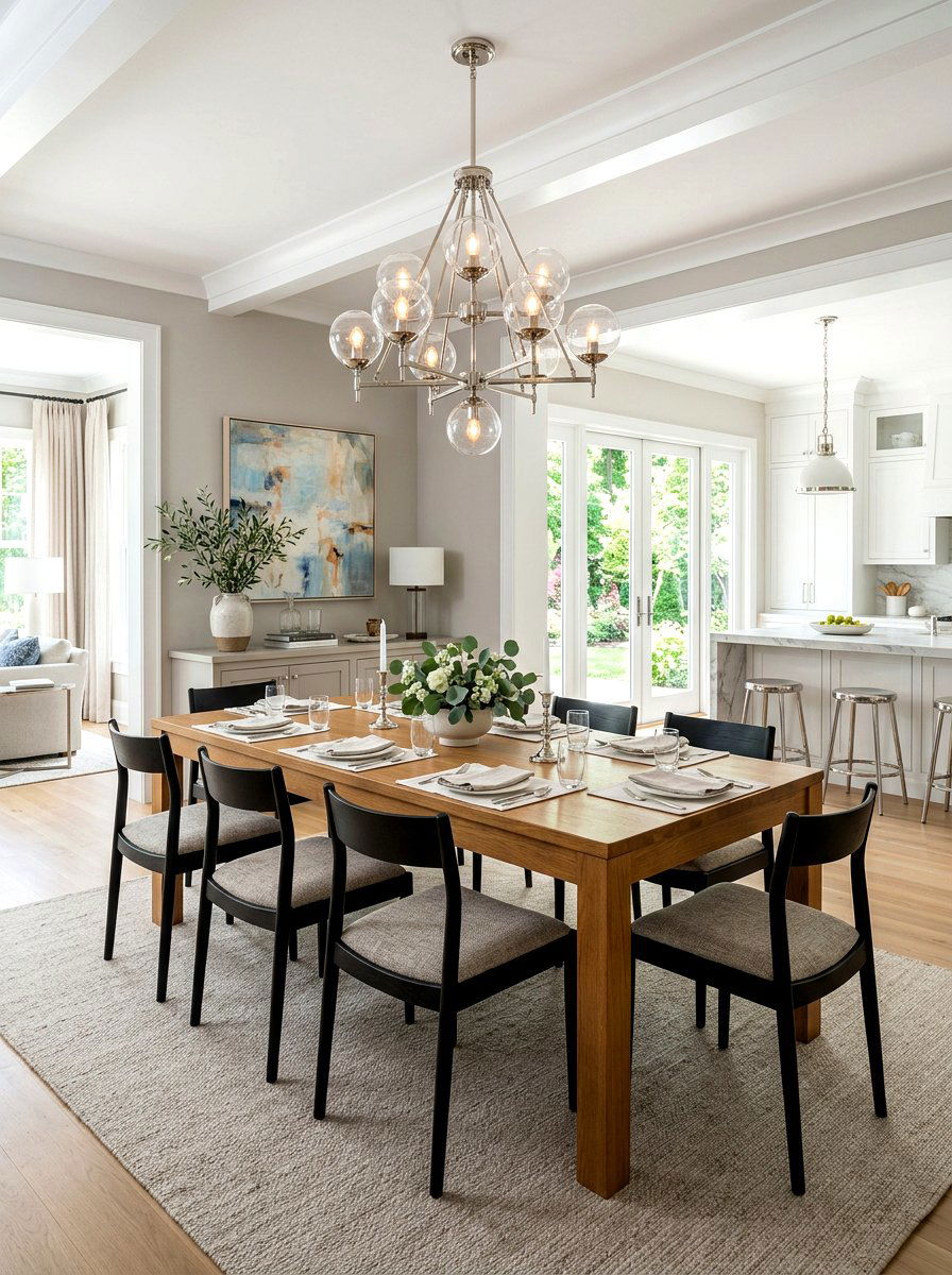 Transitional Open Dining Space - 30 open dining room ideas