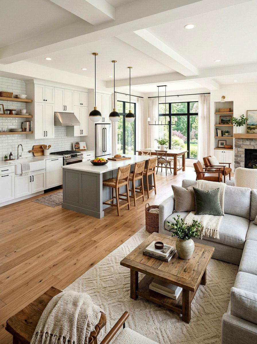 Transitional Open Kitchen - 30 open kitchen ideas