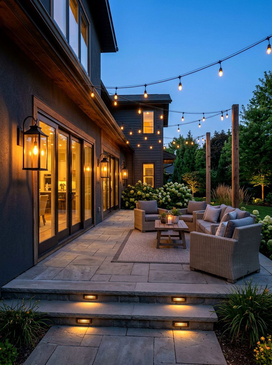 Transitional Patio Lighting - 30 transitional patio ideas