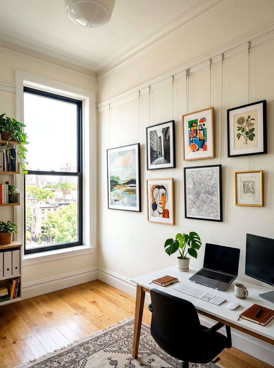 Transitional Picture Rail - 30 office wall molding ideas