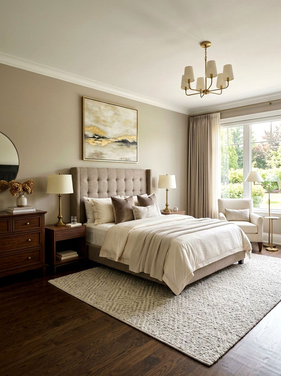 Transitional Style Bedroom - 30 sophisticated bedroom decor ideas
