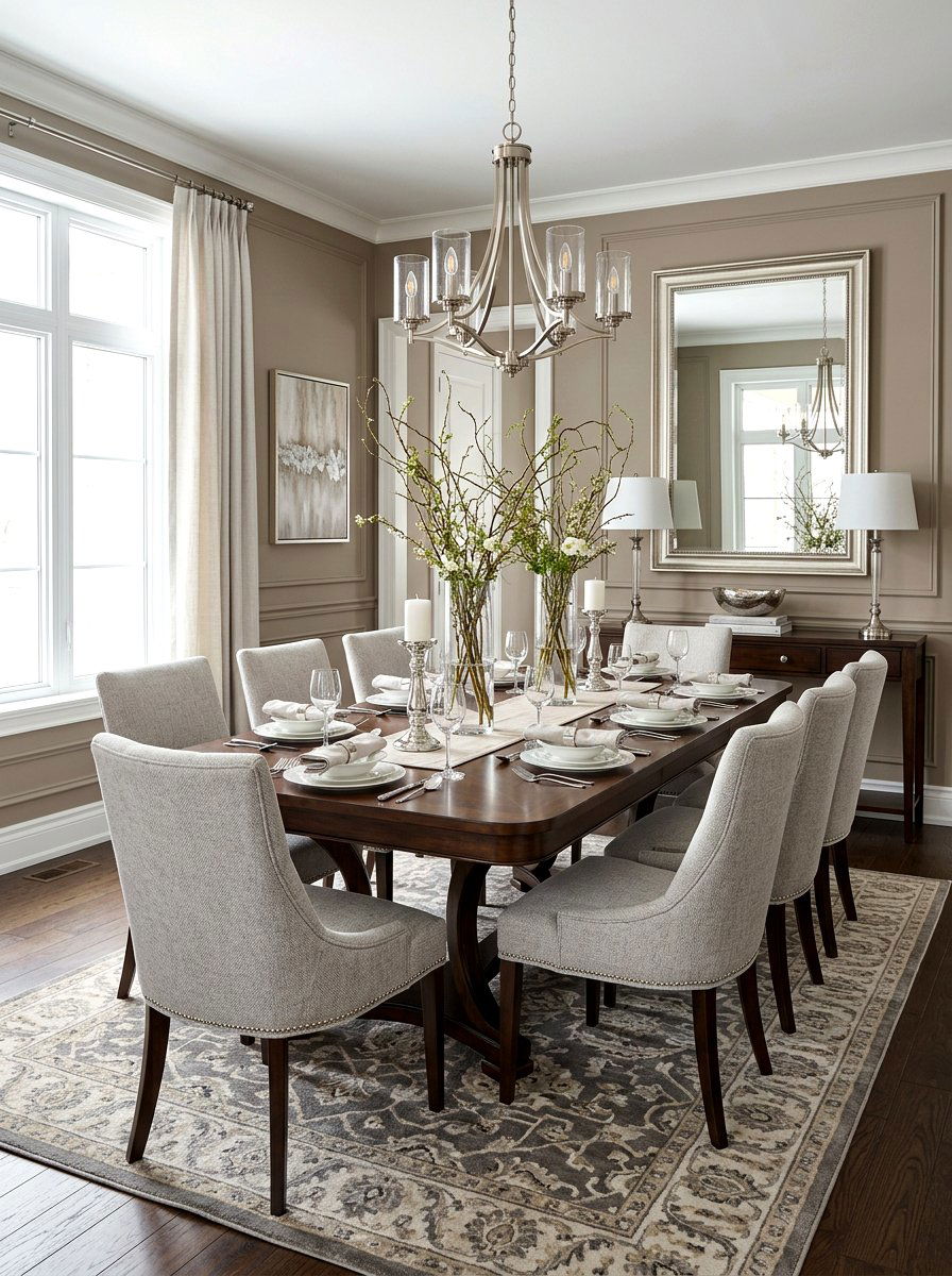 Transitional Style Dining Room - 30 Thanksgiving hosting room ideas